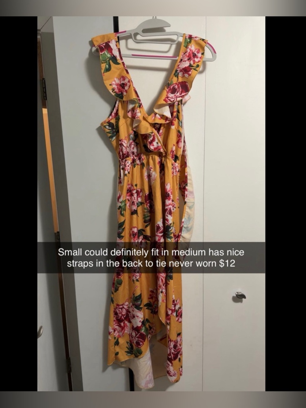 Floral tie back dress